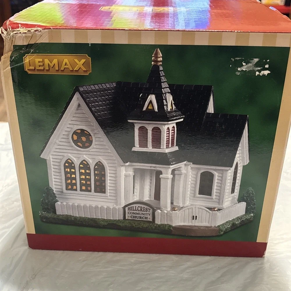 Lemax Hillcrest Community Church 2001 Christmas Village House No Light